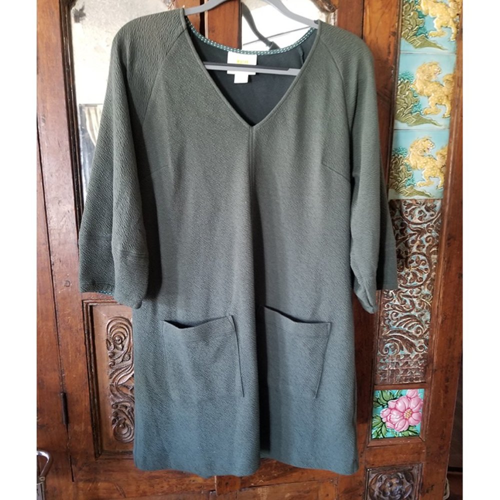 Maeve by Anthropology, A-line dress, forest green, size Small